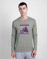 Shop Off Roaders Full Sleeve T-Shirt Meteor Grey-Front