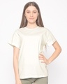 Shop Off White Boyfriend T-Shirt-Front
