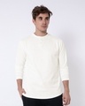Shop Off White Full Sleeve Henley T-Shirt-Front