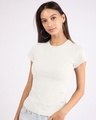 Shop Off White Half Sleeve T-shirt-Front