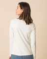 Shop Off White Scoop Neck Full Sleeve T-Shirt-Design