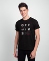 Shop Offline Evolved Half Sleeve T-Shirt Black-Front
