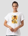 Shop Oh So Goofy Boyfriend T-Shirt (DL) White-Front