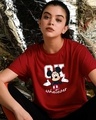 Shop Ok Whatever Boyfriend T-Shirt (DL) Bold Red-Front