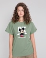 Shop Ok Whatever Boyfriend T-Shirt (DL) Laurel Green-Front