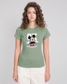 Shop Ok Whatever Half Sleeve T-Shirt (DL) Laurel Green-Front