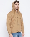 Shop Men's Beige Cotton Utility Jacket-Full