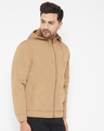 Shop Men's Beige Nylon Padded Jacket-Full