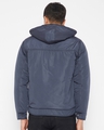 Shop Men's Blue Nylon Padded Jacket-Design