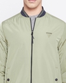 Shop Men's Green Nylon Reversible Jacket