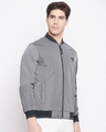 Shop Men's Grey Nylon Reversible Jacket-Full
