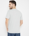 Shop Men's Light Grey Polyester Round Neck T Shirt-Design