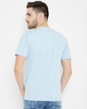 Shop Men's Light Sky Polyester Round Neck T Shirt-Design