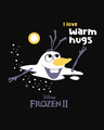 Shop Olaf-i Love Warm Hugs Round Neck 3/4th Sleeve T-Shirt (FROZEN)-Full