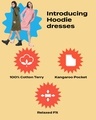Shop Women's Yellow Hoodie Dress