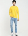 Shop Men's Old Gold Yellow Sweatshirt-Full