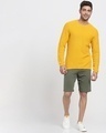 Shop Men's Yellow Flat Knit Sweater-Full