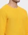 Shop Men's Yellow Flat Knit Sweater