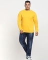 Shop Men's Old Gold Yellow Plus Size Sweatshirt-Full