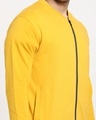 Shop Men's Yellow Zipper Sweatshirt