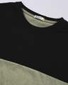 Shop Olive- Black Color Block Boyfriend T-shirt