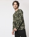 Shop Olive Camo Full Sleeve Camo T-Shirt-Design