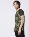 Shop Olive Camo Sleeve Raglan Camo T-Shirt-Design