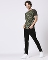 Shop Olive Camo Sleeve Raglan Camo T-Shirt