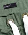 Shop Olive Green Melange Fleece Joggers