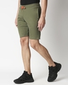 Shop Olive Melange Men Shorts-Design
