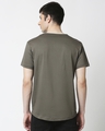 Shop Olive Night Half Sleeve Henley T-Shirt-Full