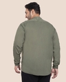 Shop Olive Plus Size Solid Mandarin Collar Shirt-DAVE-Full