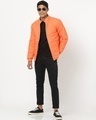 Shop Men's Olive & Orange Reversible Puffer Jacket