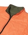Shop Men's Olive & Orange Reversible Puffer Jacket