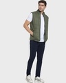 Shop Men's Olive Puffer Jacket-Full