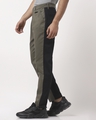 Shop Olive Solid Two Color Chinos-Front