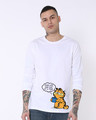 Shop One Cat One Cup Full Sleeve T-Shirt (GL)-Front
