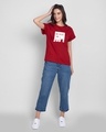 Shop One Chance Boyfriend T-Shirt Bold Red-Full