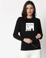 Shop One Chance Fleece Sweatshirt Black-Front