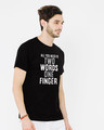 Shop One Finger Half Sleeve T-Shirt-Design