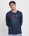 Shop One More Game Full Sleeve T-Shirt-Front