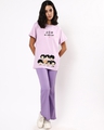 Shop Women's Purple One Strong Army Graphic Printed Boyfriend T-shirt-Design