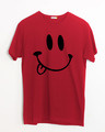Shop Oops Smiley Half Sleeve T-Shirt-Front