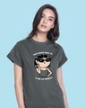 Shop Opinion About Me Boyfriend T-Shirt-Front