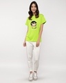 Shop Opinion About Me Boyfriend T-Shirt Neon Green-Full