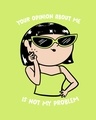 Shop Opinion About Me Boyfriend T-Shirt Neon Green