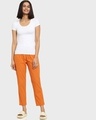 Shop Orange AOP Geometric Print B Pyjamas-Full