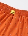 Shop Women's Orange All Over Printed Boxer Shorts