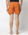 Shop Orange AOP Geometric Print E Boxers-Full