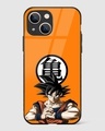 Shop Orange Goku Premium Glass Case for Apple iPhone 13-Front